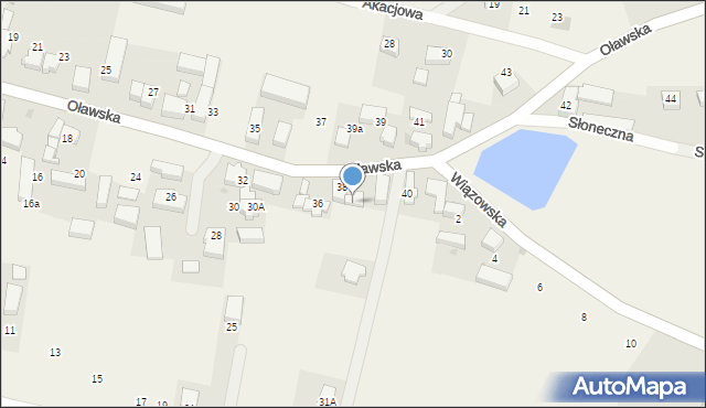 Borek Strzeliński, Oławska, 38a, mapa Borek Strzeliński