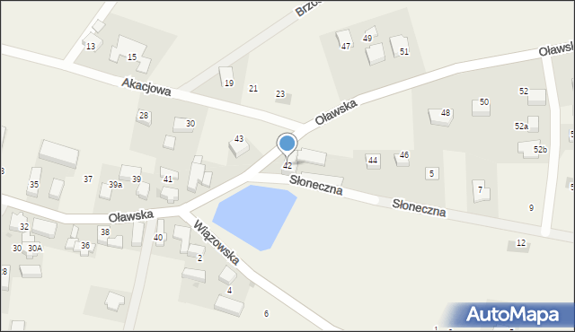 Borek Strzeliński, Oławska, 42, mapa Borek Strzeliński