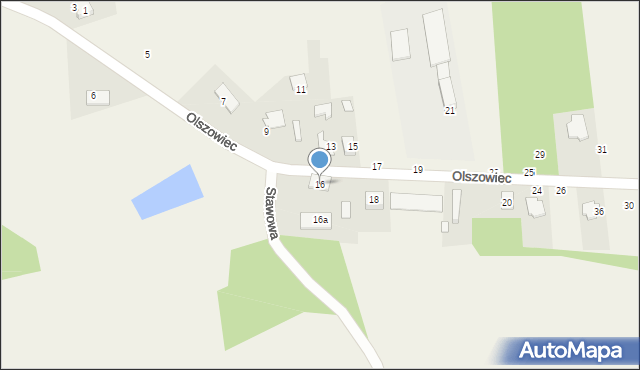 Borowianka, Olszowiec, 16, mapa Borowianka