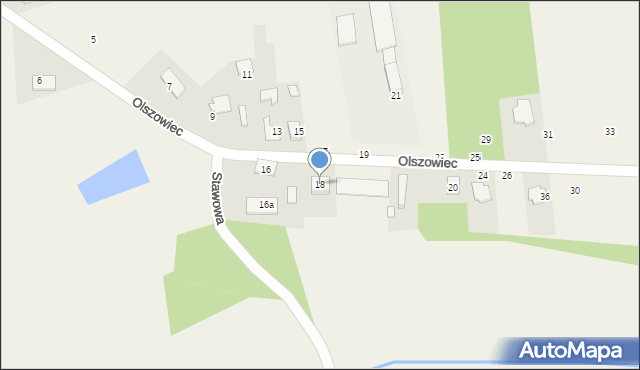 Borowianka, Olszowiec, 18, mapa Borowianka