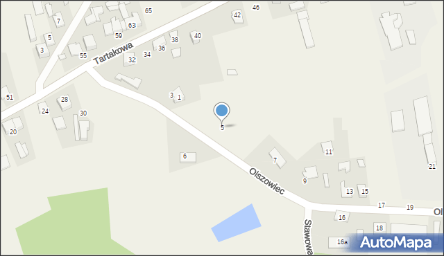 Borowianka, Olszowiec, 5, mapa Borowianka