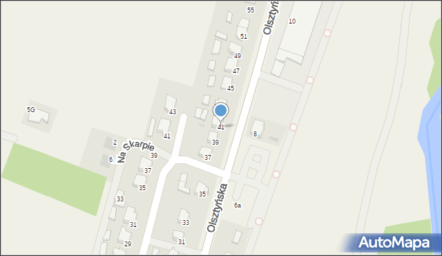 Bratian, Olsztyńska, 41, mapa Bratian