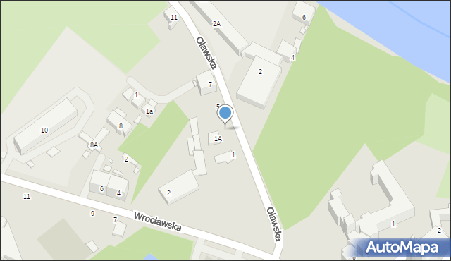 Brzeg, Oławska, 3, mapa Brzeg