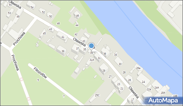 Brzeg, Oławska, 33, mapa Brzeg