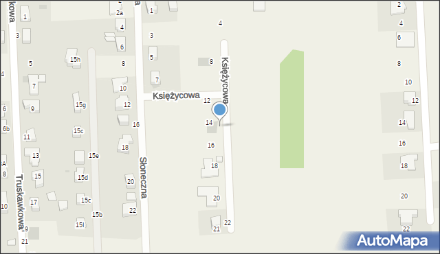 Brzezia Łąka, Olchowa, 21e, mapa Brzezia Łąka