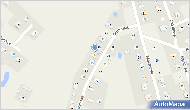 Brzozówka, Olszynowa, 37, mapa Brzozówka