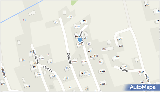 Buczkowice, Olchowa, 9, mapa Buczkowice