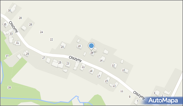 Bulowice, Olszyny, 16, mapa Bulowice