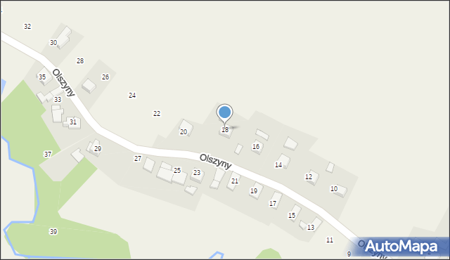 Bulowice, Olszyny, 18, mapa Bulowice