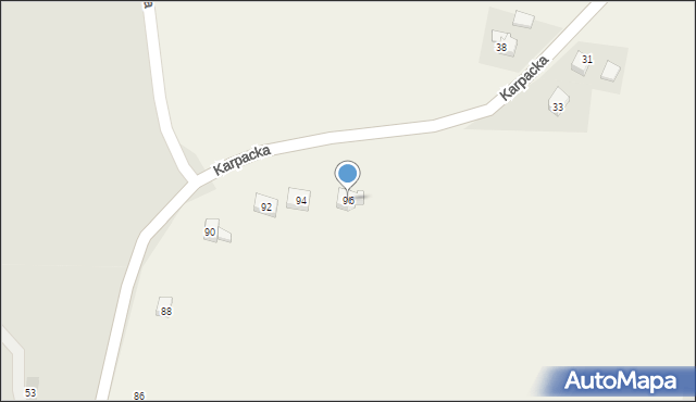 Bulowice, Olszyny, 96, mapa Bulowice