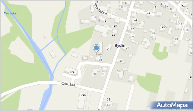 Bydlin, Olkuska, 18, mapa Bydlin