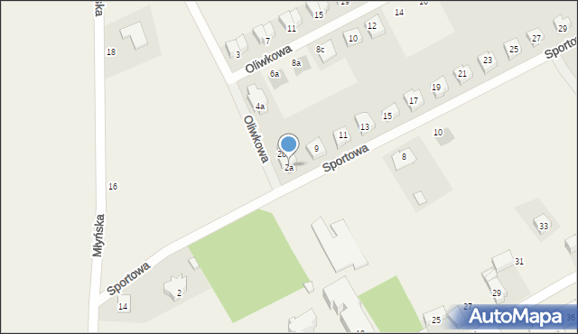 Chrząstawa Wielka, Oliwkowa, 2a, mapa Chrząstawa Wielka