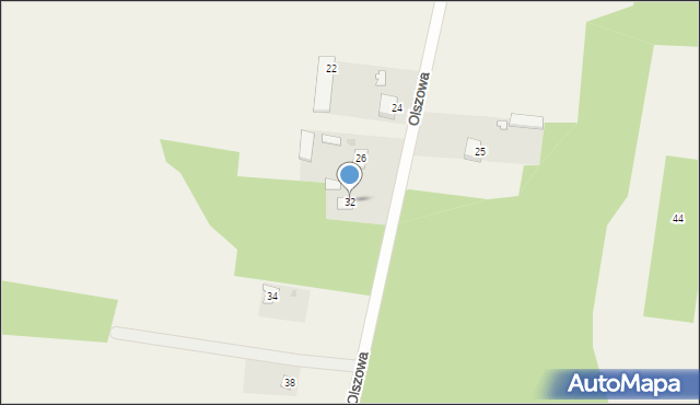 Chrzęsne, Olszowa, 32, mapa Chrzęsne