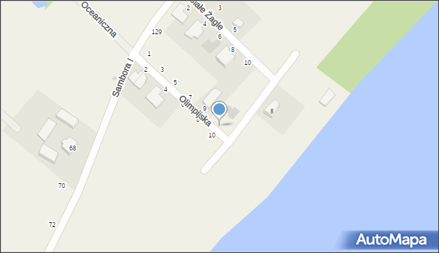 Chwaszczyno, Olimpijska, 11, mapa Chwaszczyno