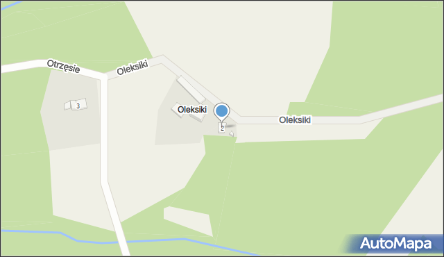 Chwostek, Oleksiki, 2, mapa Chwostek