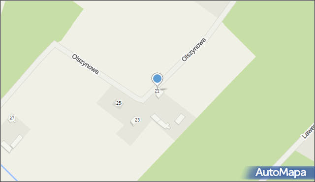 Czarnowiec, Olszynowa, 21, mapa Czarnowiec