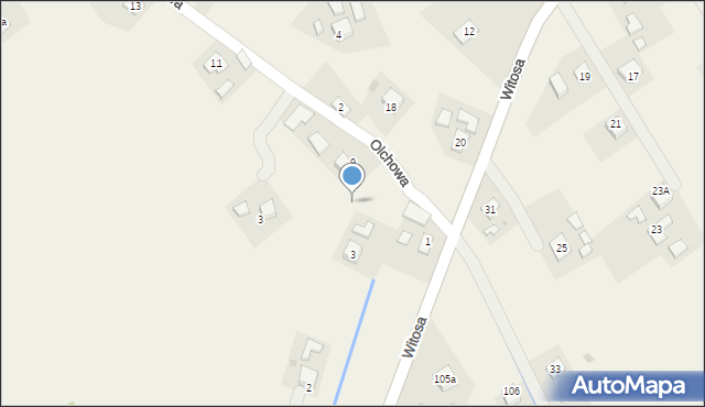 Czudec, Olchowa, 7, mapa Czudec