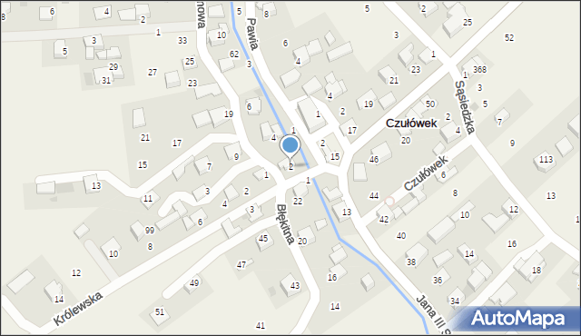 Czułówek, Olszynowa, 2, mapa Czułówek