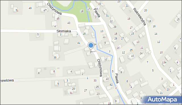 Czułówek, Olszynowa, 37, mapa Czułówek