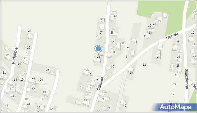Czyżówka, Olkuska, 25, mapa Czyżówka