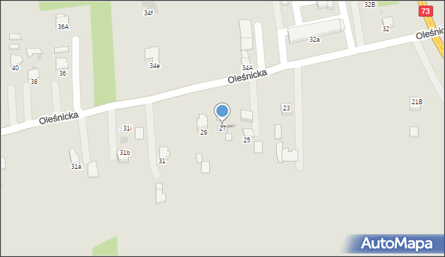 Dąbrowa Tarnowska, Oleśnicka, 27, mapa Dąbrowa Tarnowska