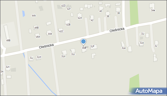 Dąbrowa Tarnowska, Oleśnicka, 31E, mapa Dąbrowa Tarnowska