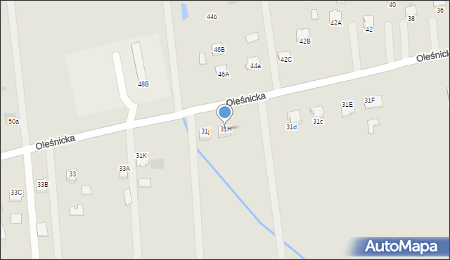 Dąbrowa Tarnowska, Oleśnicka, 31H, mapa Dąbrowa Tarnowska