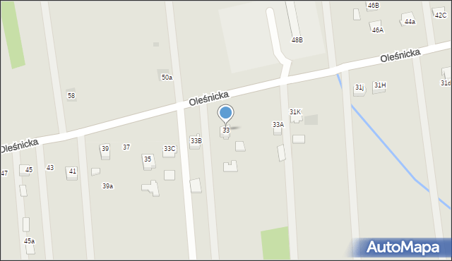 Dąbrowa Tarnowska, Oleśnicka, 33, mapa Dąbrowa Tarnowska