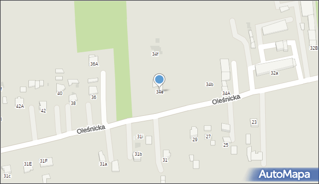 Dąbrowa Tarnowska, Oleśnicka, 34e, mapa Dąbrowa Tarnowska