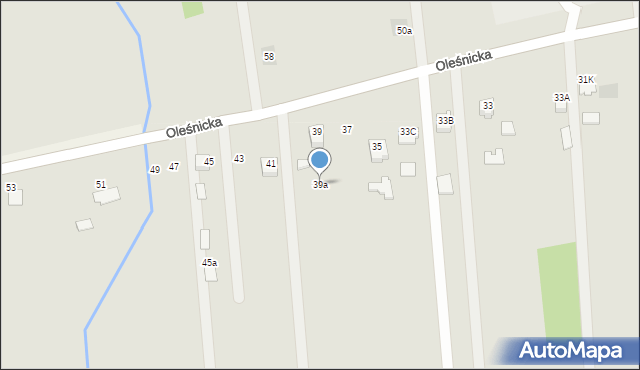 Dąbrowa Tarnowska, Oleśnicka, 39a, mapa Dąbrowa Tarnowska