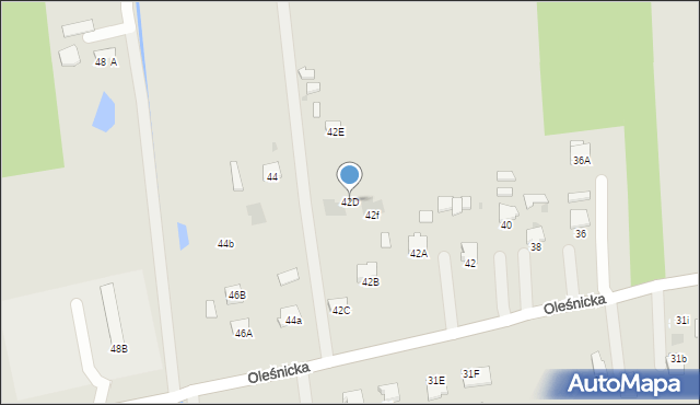 Dąbrowa Tarnowska, Oleśnicka, 42D, mapa Dąbrowa Tarnowska
