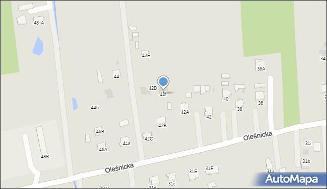 Dąbrowa Tarnowska, Oleśnicka, 42f, mapa Dąbrowa Tarnowska