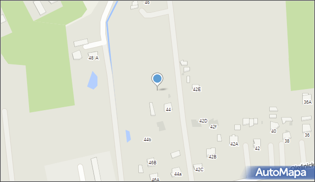 Dąbrowa Tarnowska, Oleśnicka, 44c, mapa Dąbrowa Tarnowska