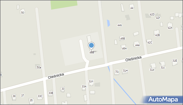 Dąbrowa Tarnowska, Oleśnicka, 48B, mapa Dąbrowa Tarnowska