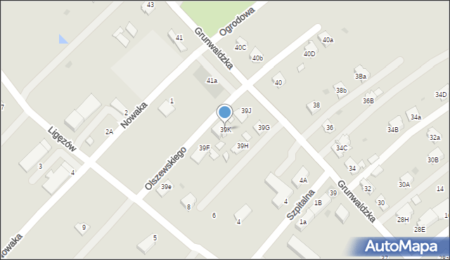 Dąbrowa Tarnowska, Olszewskiego Jana, premiera, 3, mapa Dąbrowa Tarnowska