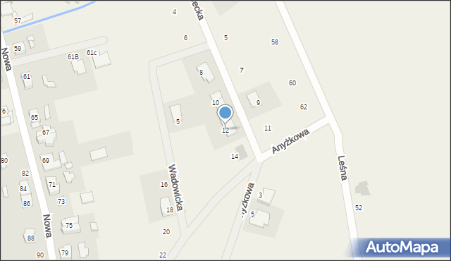 Dąbrówka, Olecka, 12, mapa Dąbrówka