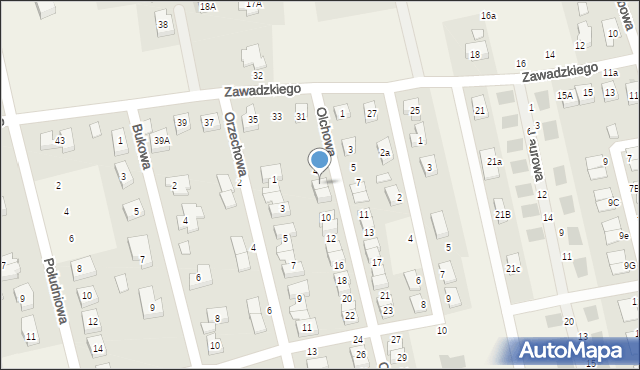 Długołęka, Olchowa, 6, mapa Długołęka
