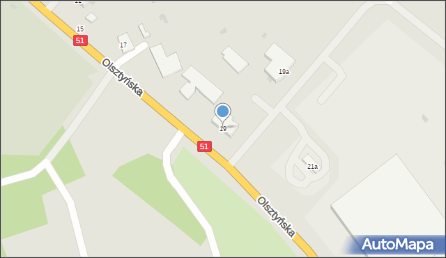 Dobre Miasto, Olsztyńska, 19, mapa Dobre Miasto