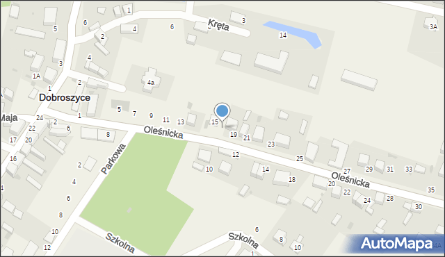 Dobroszyce, Oleśnicka, 17, mapa Dobroszyce