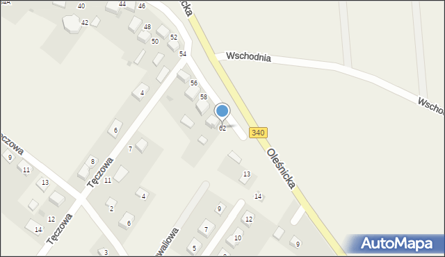 Dobroszyce, Oleśnicka, 62, mapa Dobroszyce