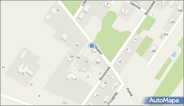 Dosin, Oliwkowa, 34a, mapa Dosin