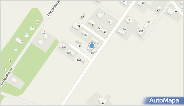 Dosin, Oliwkowa, 6w, mapa Dosin