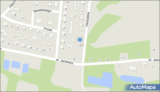 Drohiczyn, Olimpijska, 3, mapa Drohiczyn