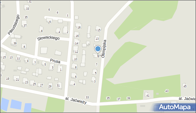 Drohiczyn, Olimpijska, 9, mapa Drohiczyn