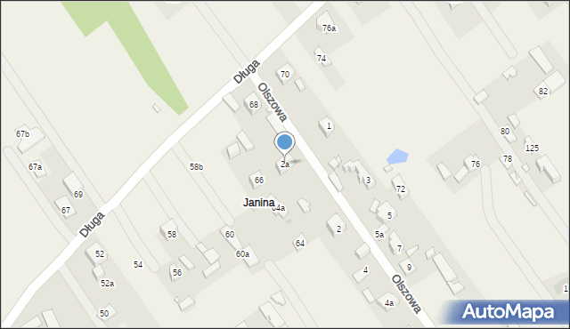 Duczki, Olszowa, 2a, mapa Duczki