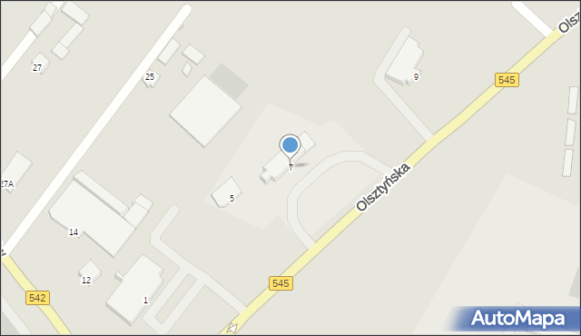 Działdowo, Olsztyńska, 7, mapa Działdowo