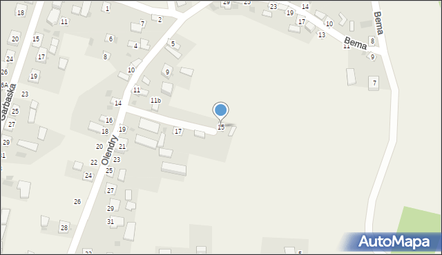 Filipów, Olendry, 15, mapa Filipów