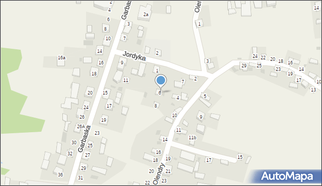 Filipów, Olendry, 6, mapa Filipów