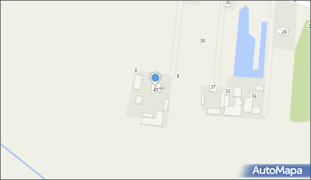 Gawartowa Wola, Olchowa, 43, mapa Gawartowa Wola