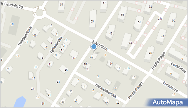 Gdańsk, Olimpijska, 40a, mapa Gdańska